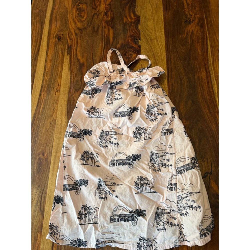 Patagonia Pataloha Kaka'ako Pink Tropical Organic Cotton Dress Girls 10 M - Picture 6 of 9